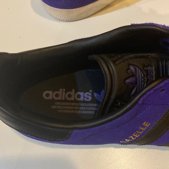 Adidas Gazelle Suede Purple and Black Sneakers - Picture 4 of 4